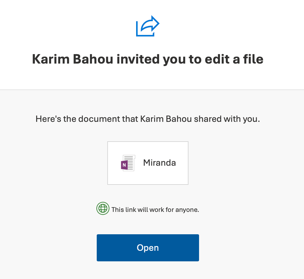 为何无法打开别人共享给我的onenote笔记- Microsoft Q&A