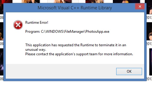 PhotosApp.exe - Application Error - Microsoft Q&A