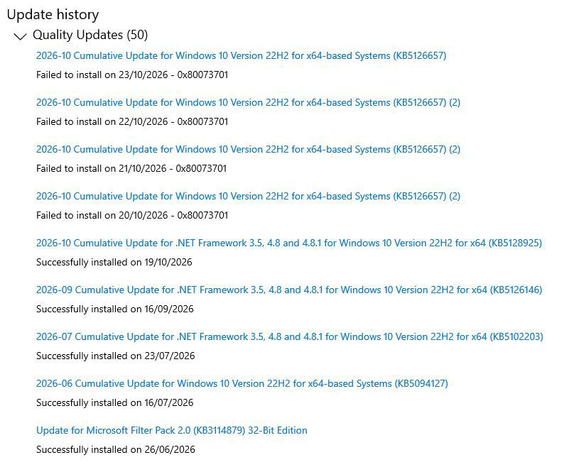 Windows 10 ESU not installing updates - Microsoft Q&A