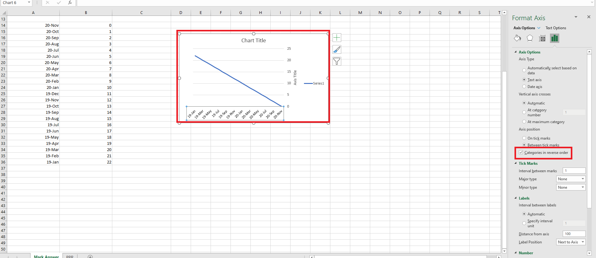Reverse Horizontal Axis Categories AND Values - Microsoft Q&A