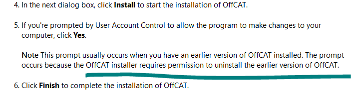 Can't uninstall OffCAT 2.1 . Anyone know where I can download the old 2 ...