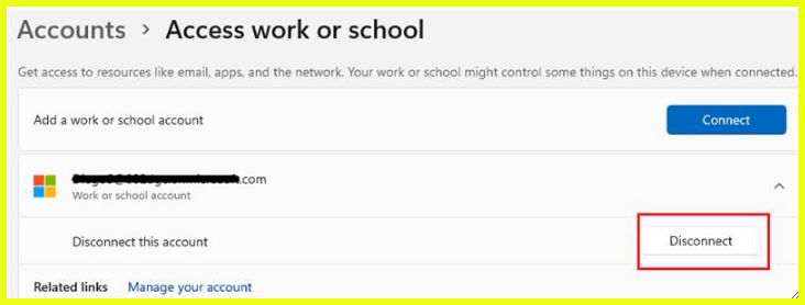 I selected personal instead of work account on first login - how do I ...