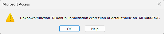 MS Access - Undefined Function "DLookUp" - Microsoft Q&A