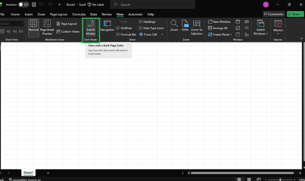 I am typing into Excel cell, but in the typing window the text is black ...