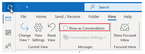 Executive Assistant can't view boss' emails by conversation and can't ...