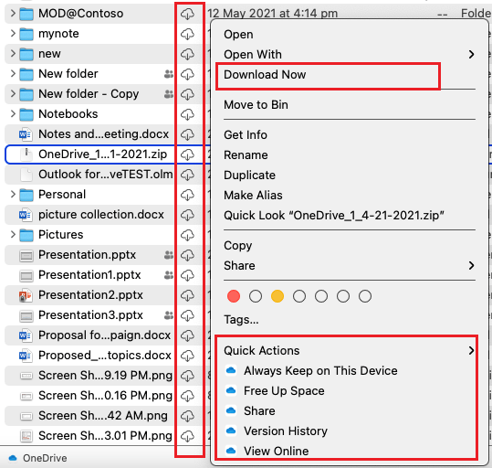 Files on demand checkmarks not showing on OneDrive MacOS - Microsoft Q&A