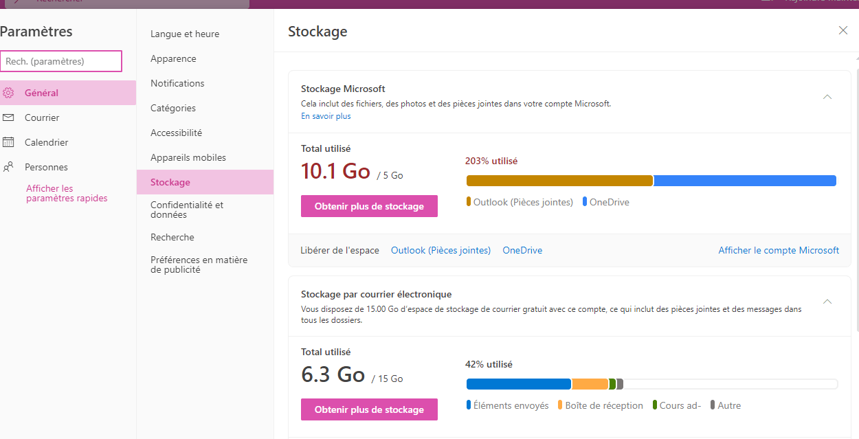 Your storage is full. You cannot send emails! - Microsoft Q&A