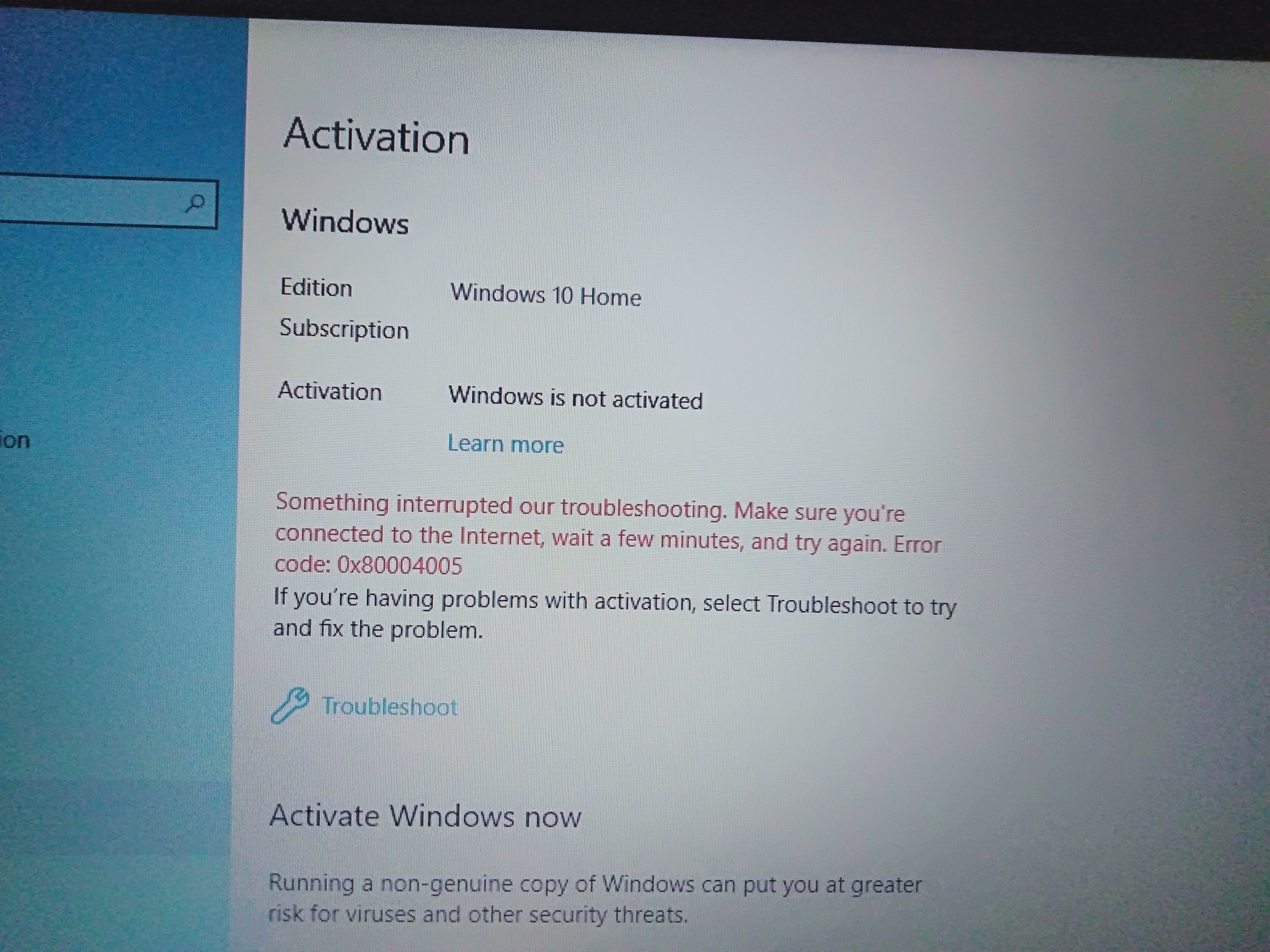 Activation failed after updating to window 10 version 1903 - Microsoft Q&A