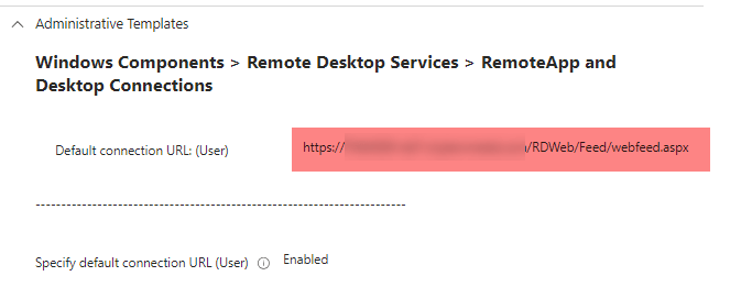 RemoteApp and Desktop Connections Setup through Intune and URL not ...