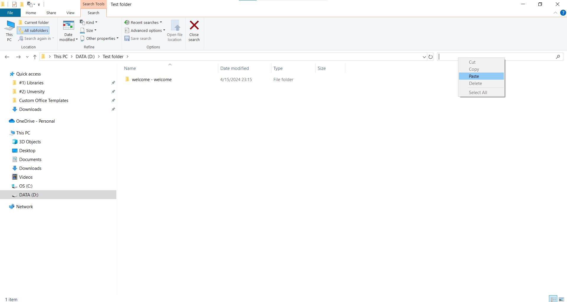 Why when searching about a folder name that contains Hyphen-Minus in ...