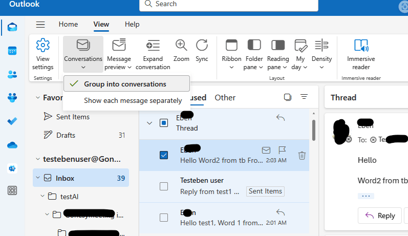 Issue with New Outlook and Email threading within CXOne. - Microsoft Q&A