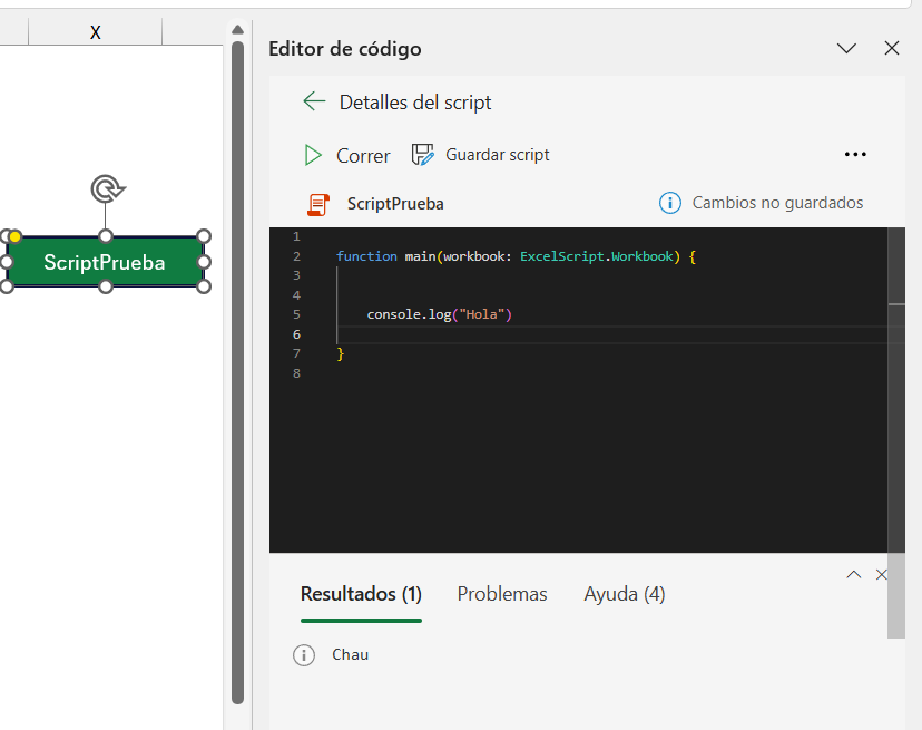 No ejecuta Script de Office desde botón en Microsoft Excel - Microsoft Q&A