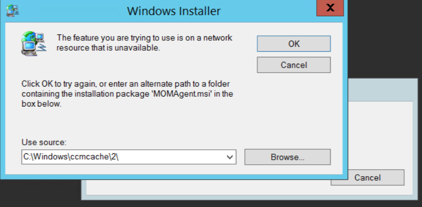 Unable to remove SCOM agent version - 8.0.13053.0 - Microsoft Q&A