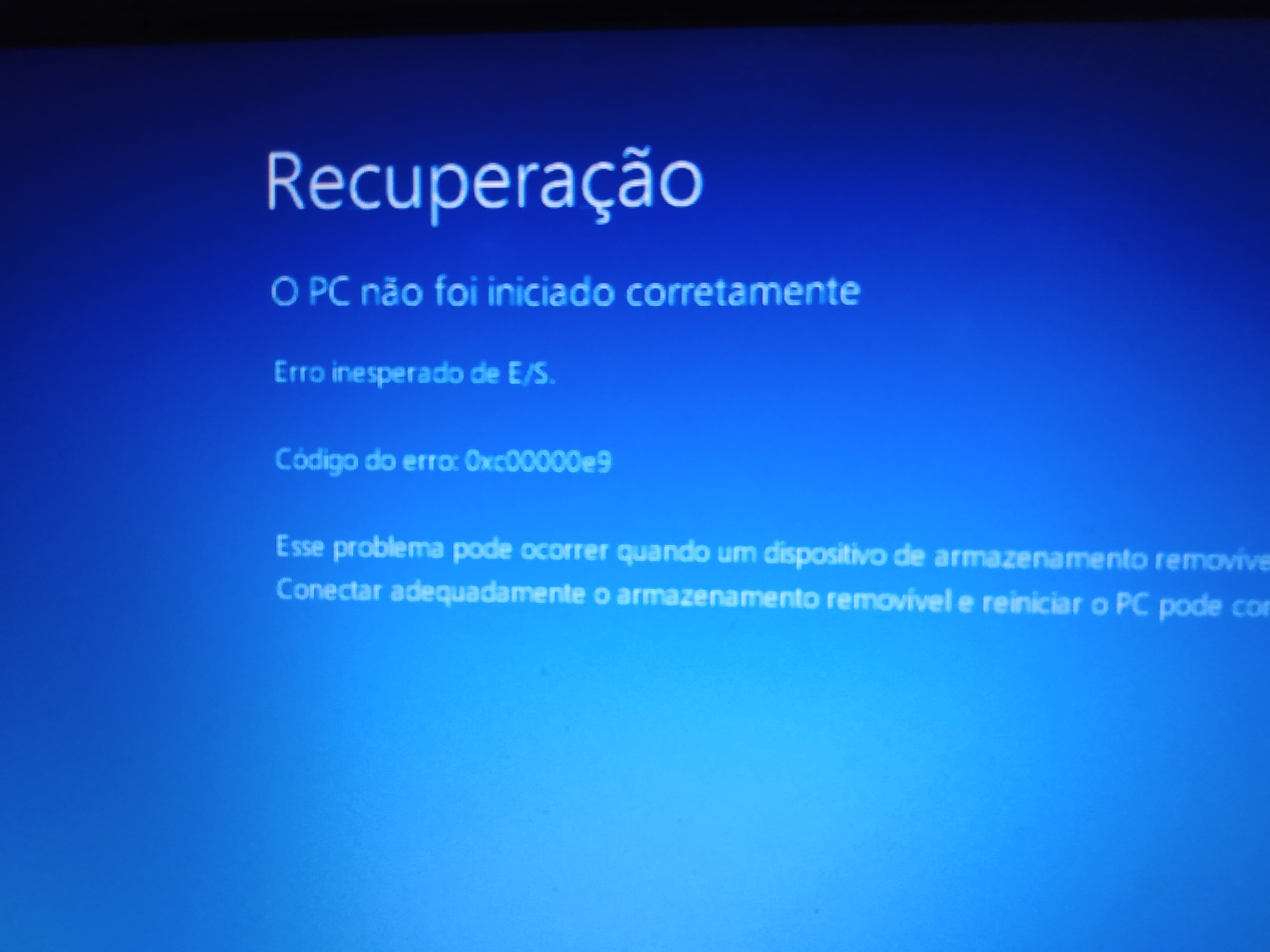 Como resolver erro: 0xc00000e9 no Windows 10 - Microsoft Q&A
