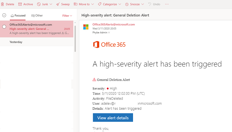 custom policy alert still works after removal. - Microsoft Q&A