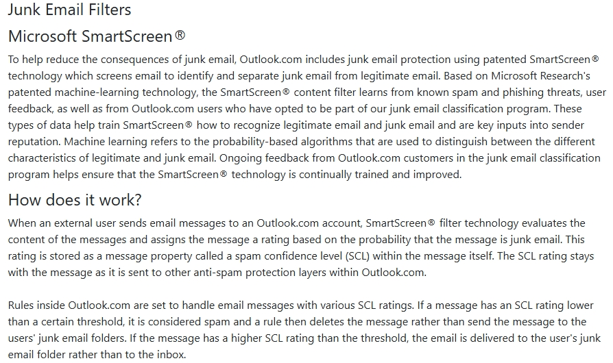 How can I turn off ALL Junk filtering in my mailbox. - Microsoft Q&A