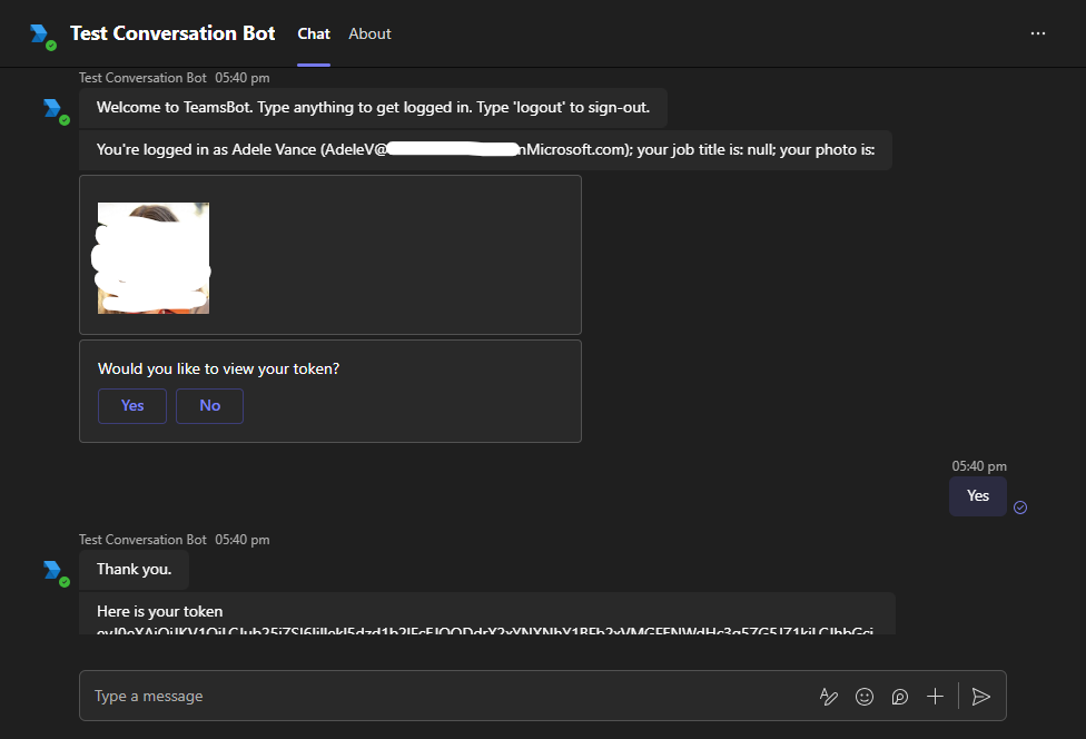 No response when OAuthPrompt Dialog is used in Teams bot - Microsoft Q&A