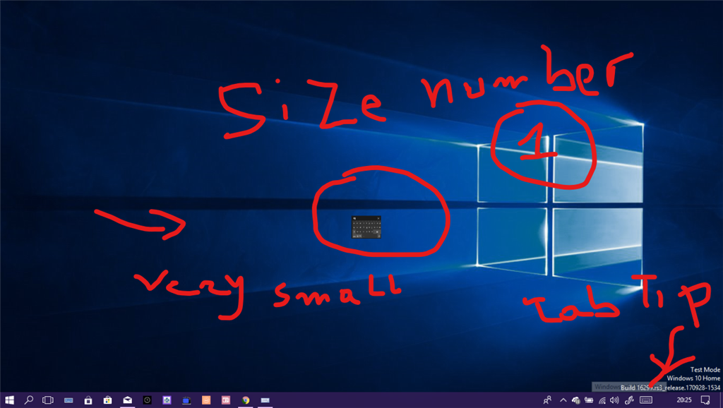 Help , Problem with tab tip ( touch screen keyboard) windows 10 version ...