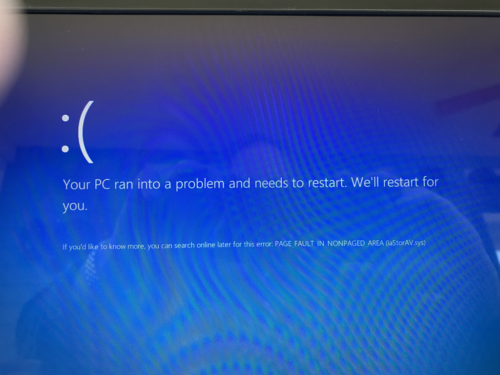 Win 10 Installation fails to find HDD. Cannot perform a system recovery ...