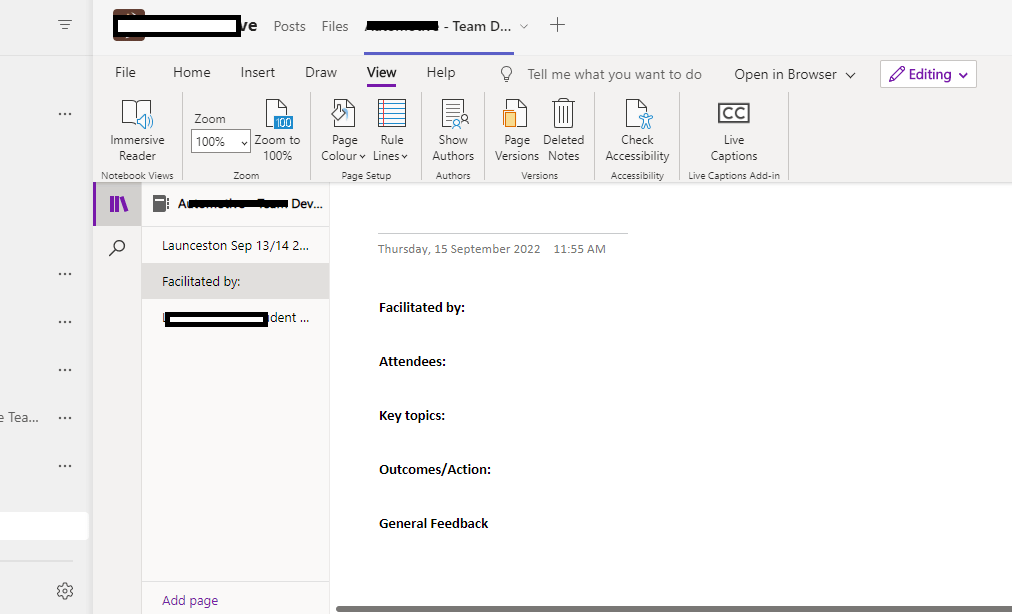 Can't see any options to view the navigation pane when using OneNote in ...
