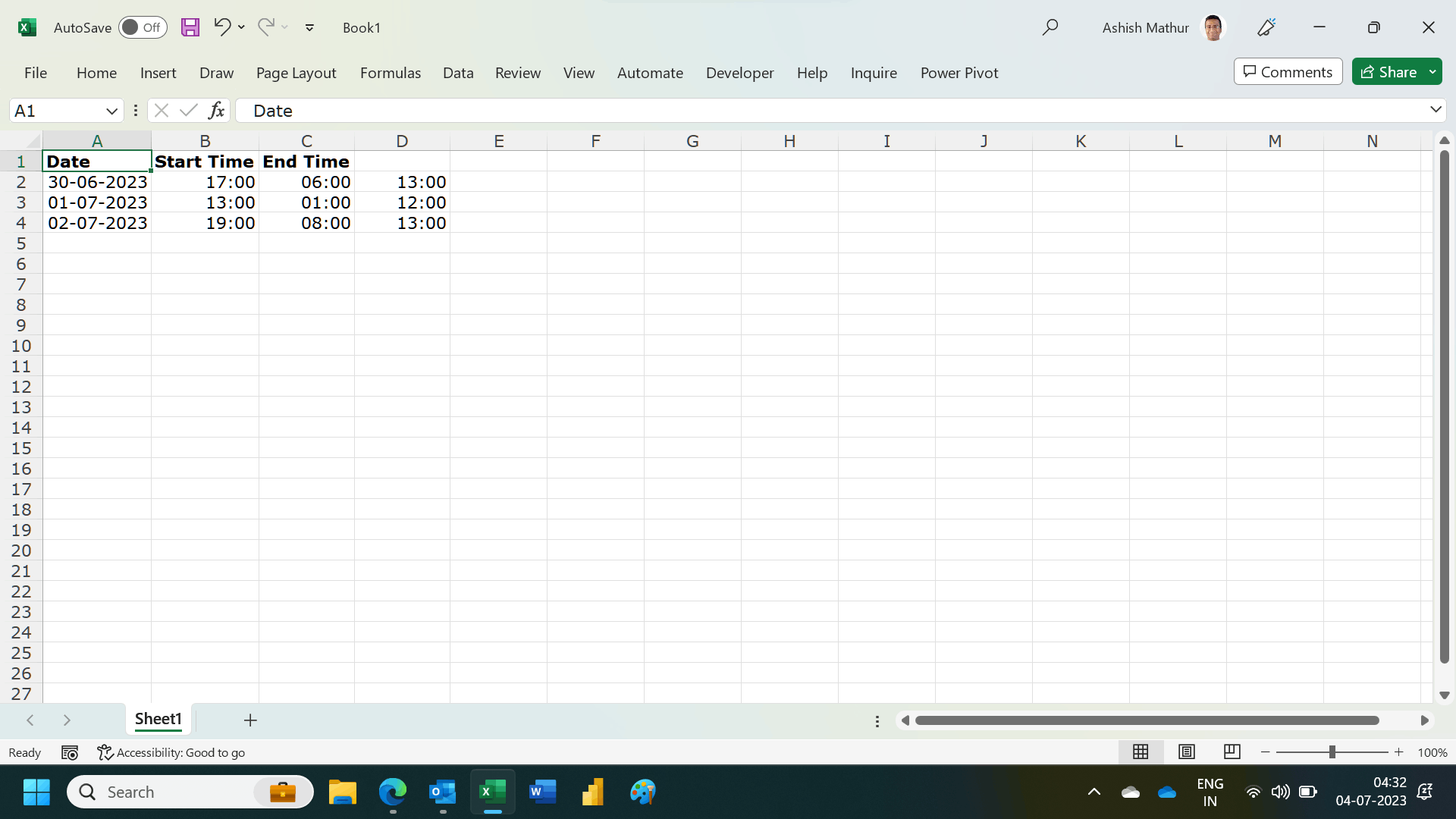 How to calculate how many hours of a shift fall between a specific day ...