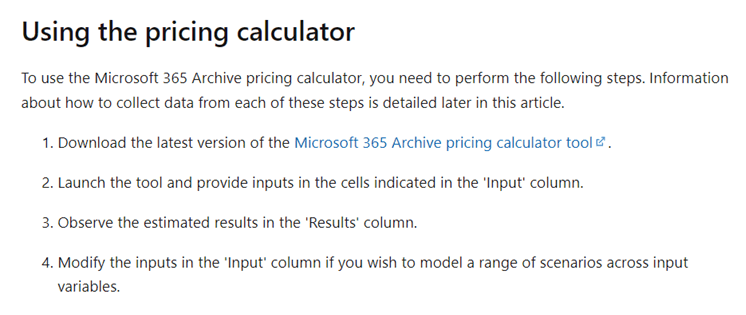 If we put the SharePoint content in Microsoft 365 Archive, is it ...