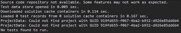 Test Explorer does not find UnitTests in the newly created Angular ...