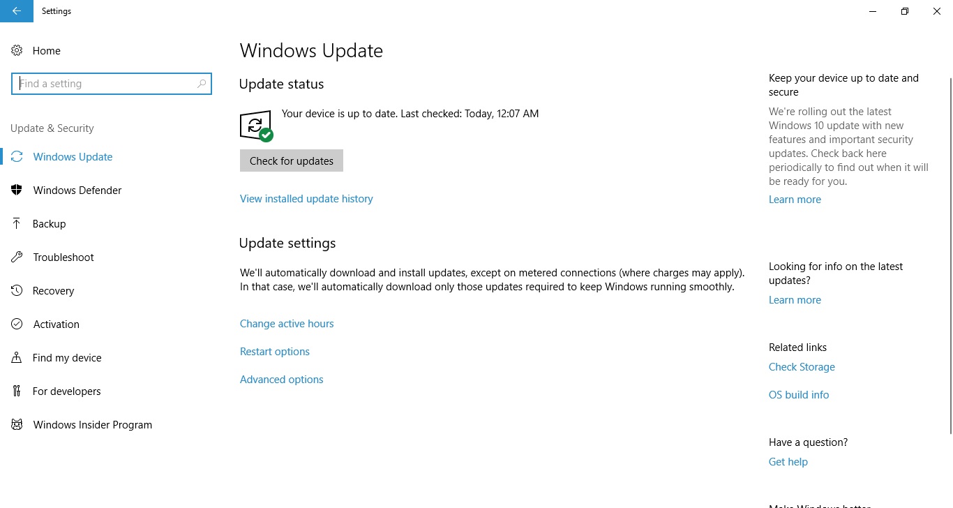 Windows 10 Version 1709 ไม่สามารถอัพเดทได้ - คำถามคำตอบของ Microsoft