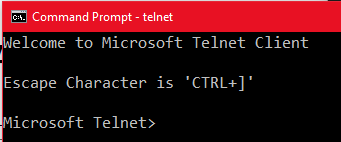 Telnet Not in Default Apps - Microsoft Q&A