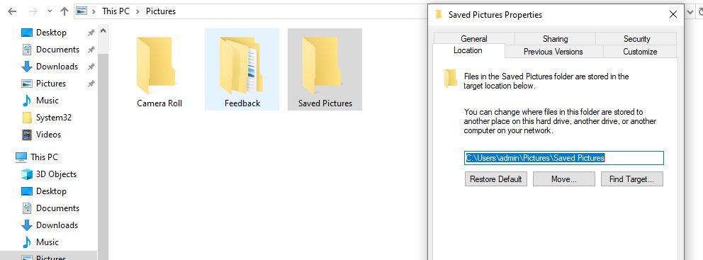 Problem with screenshots folder - Microsoft Q&A