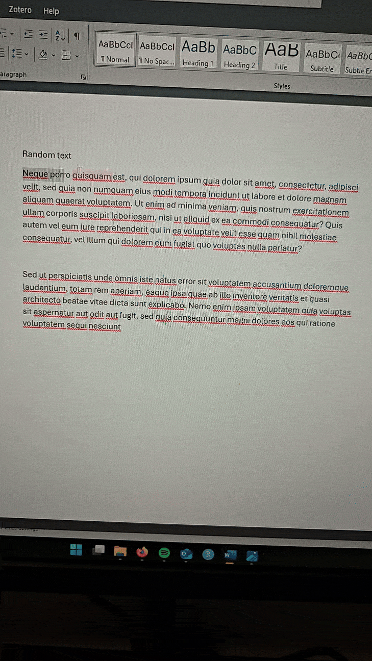I cannot select text in Microsoft Word using my mouse cursor ...
