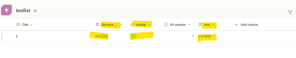Calculate a Date in a Lists Column - Microsoft Q&A