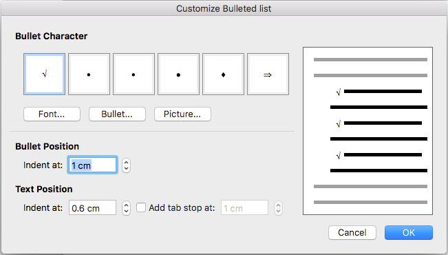 Reduce space after bullet - Microsoft Q&A