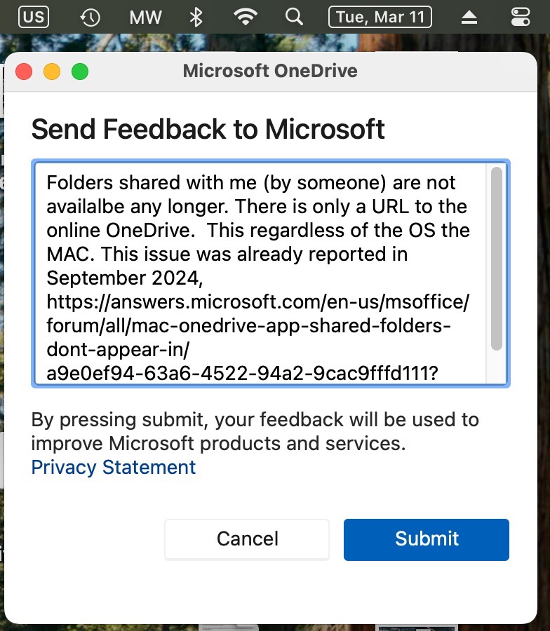 OneDrive for macOS not syncing shared folders - Microsoft Q&A