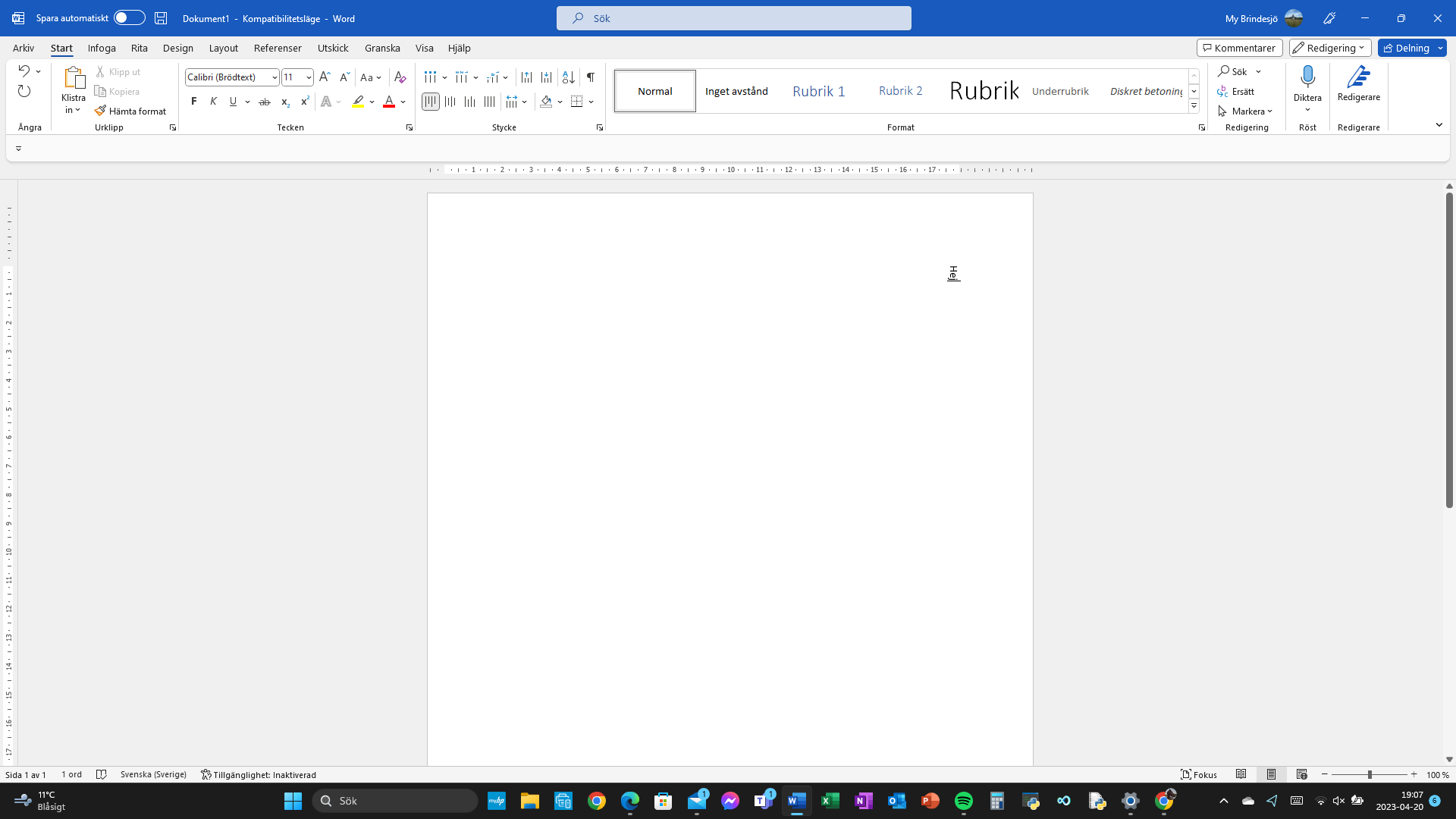 The writing view in Word is rotated. How do I go about restoring it ...