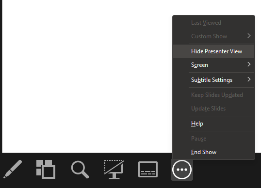 Slideshow on one screen only - Microsoft Q&A