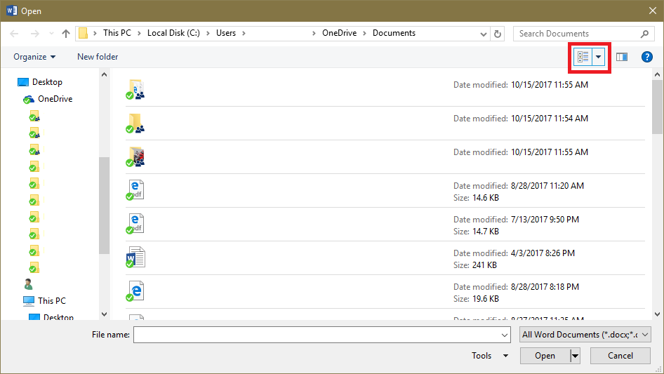 Can I change settings for the Open dialog box? - Microsoft Q&A