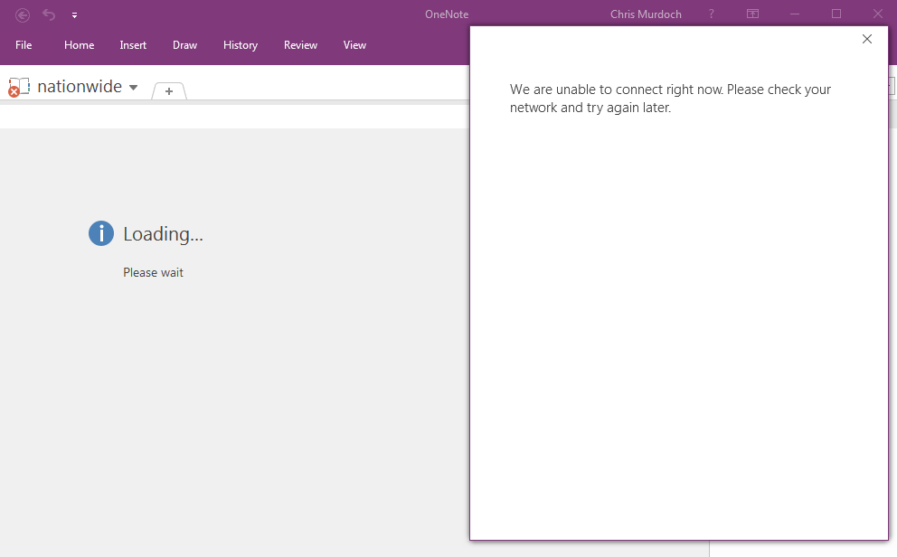 OneNote - No Internet Connection - Microsoft Q&A