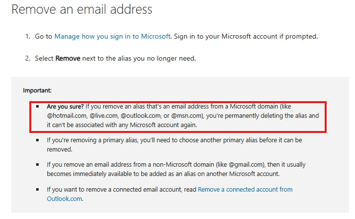 I change my alias and delete the prime id , is it change to all my ...