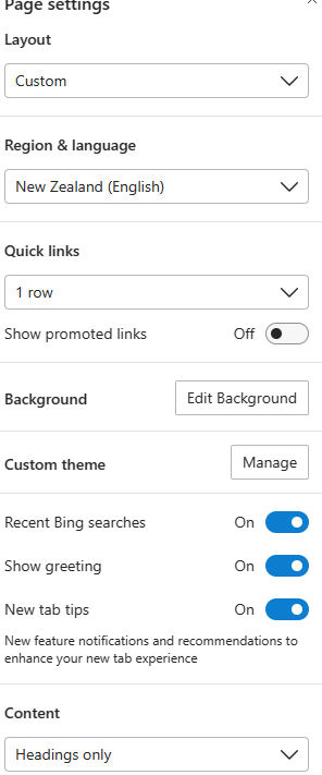 Microsoft Edge Quick Links collapsed by default - Microsoft Q&A