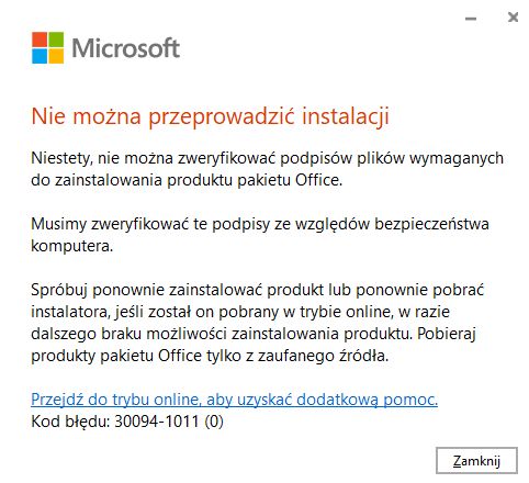 Installation problem - error 30094-1011 (0) - Microsoft Q&A
