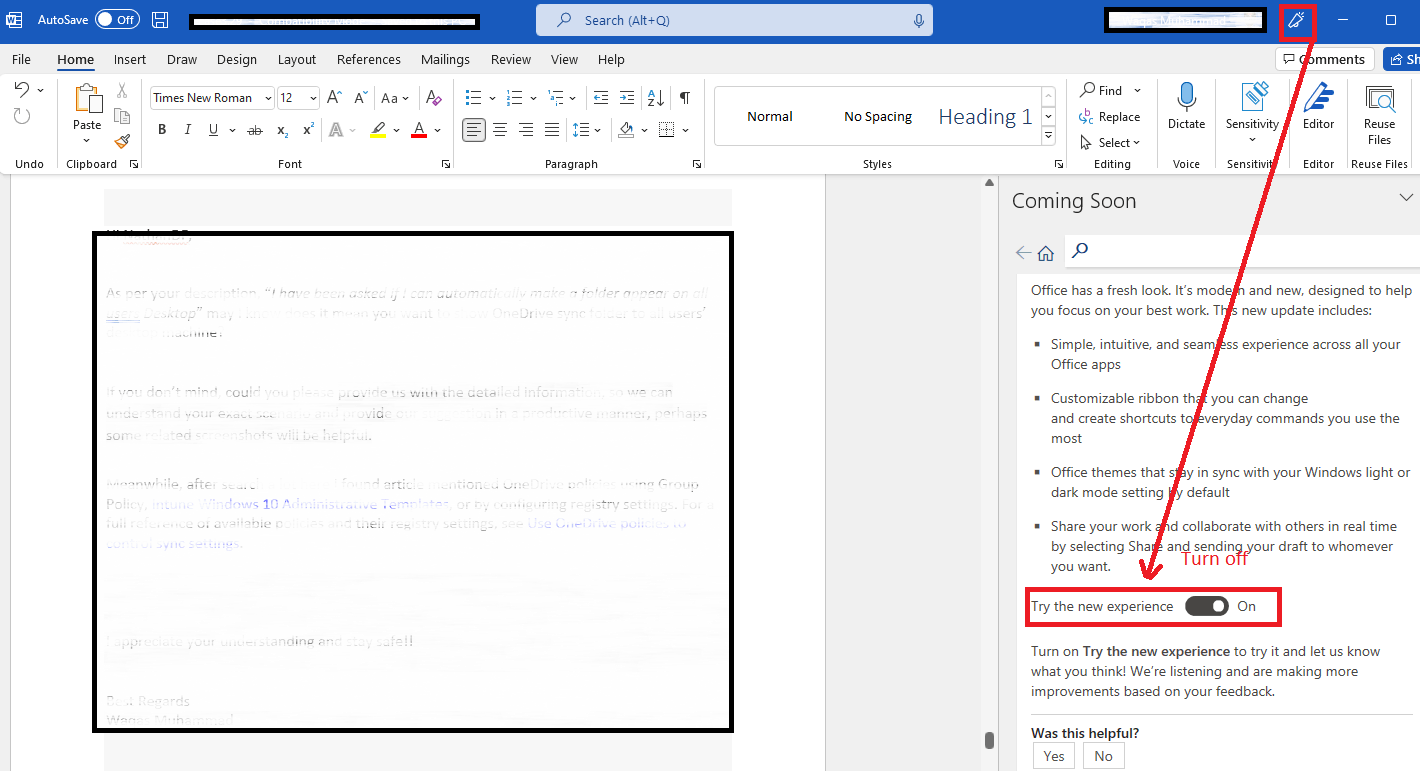 Microsoft Word Styles Group - Microsoft Q&A