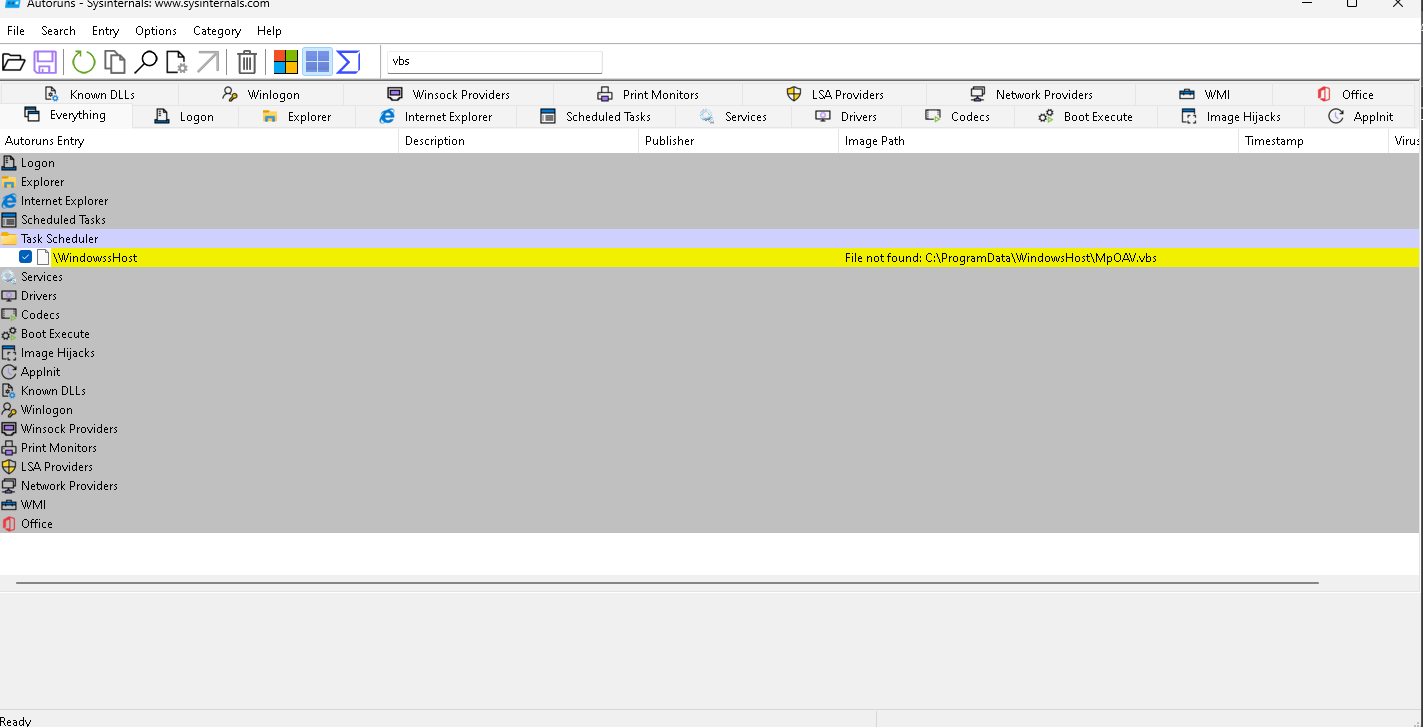For 3 days now I've been getting this script that windows cannot find