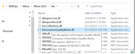 VS2022 shows a dll in the windows file explorer folder but the same dll ...