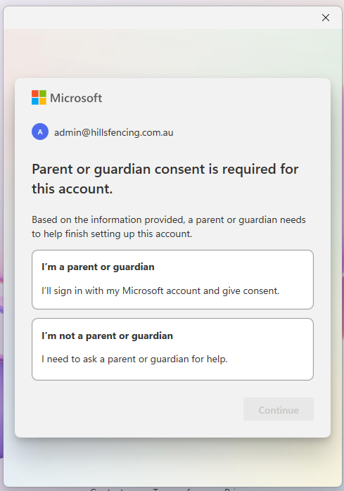 Family Organizer login - Microsoft Q&A