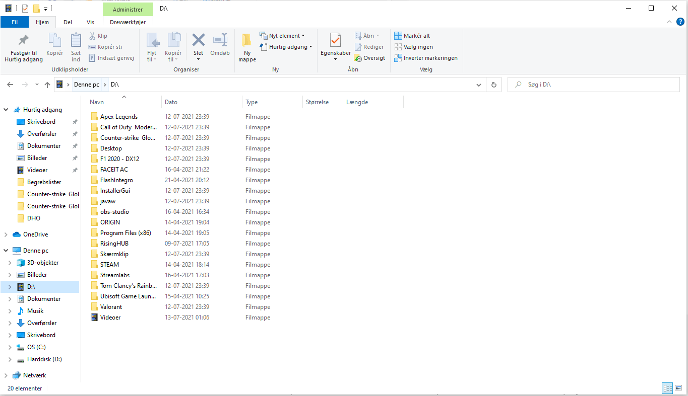How to move Videos folder back to original C:\User folder. Wont let me ...
