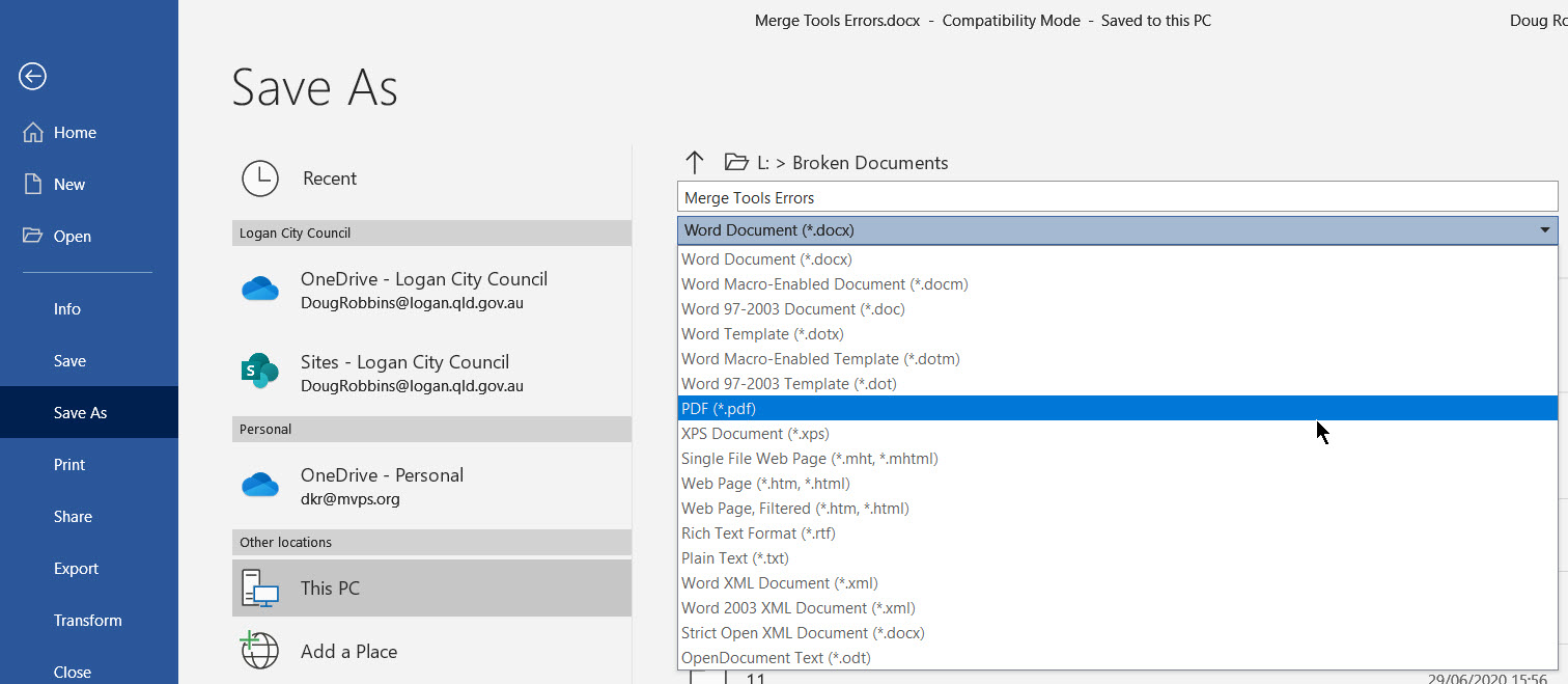 Microsoft to PDF printer - Microsoft Q&A