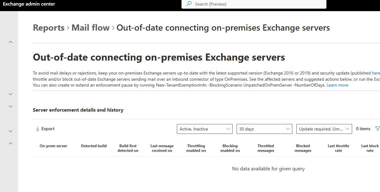 Connecting Exchange server version is out-of-date bu t I don't have ...