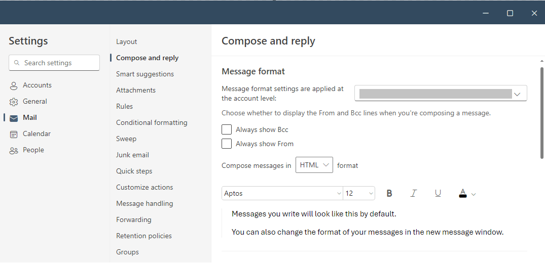 Please tell me how to add a header to new outlook. - Microsoft Q&A