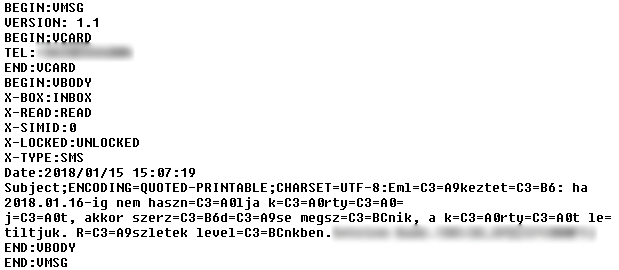How to view .vmsg file format of backed up SMS data - Microsoft Q&A